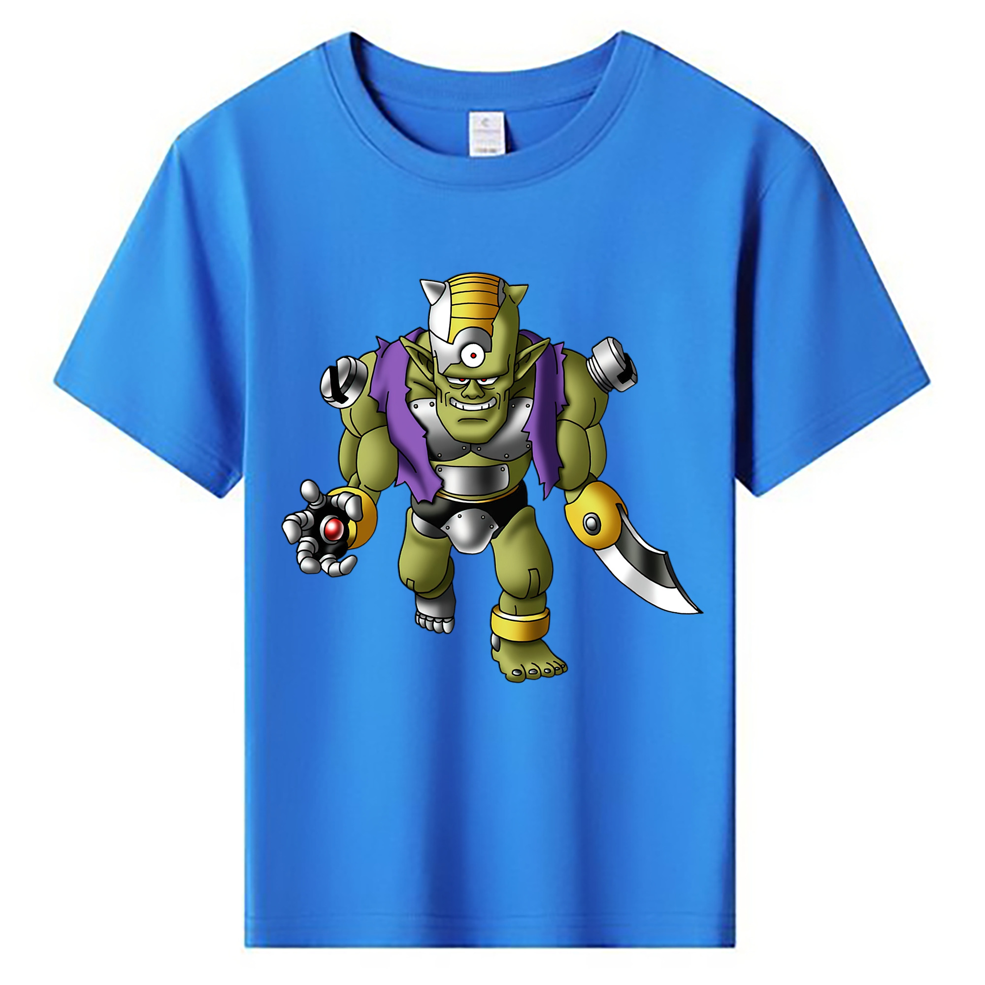 （画像用） ドラゴンクエスト Doragon Kuesuto Dragon Quest 綿100％キッズTシャツ（フロントプリント）